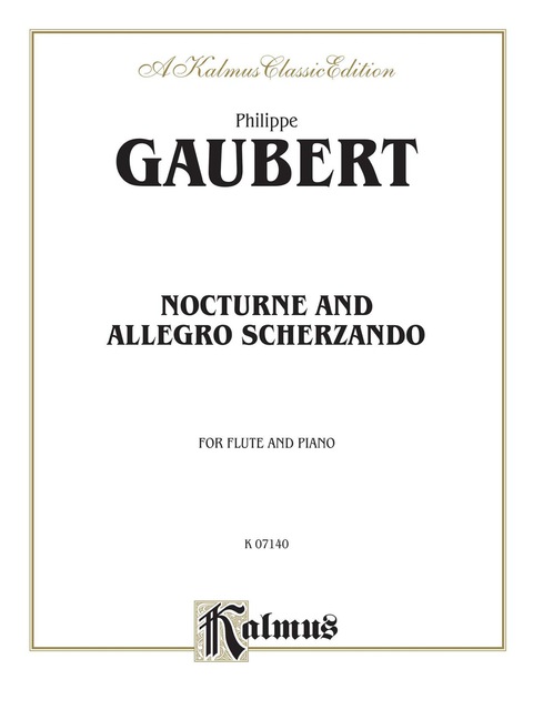 Cover image for book Nocturne and Allegro Scherzando: For Flute Solo