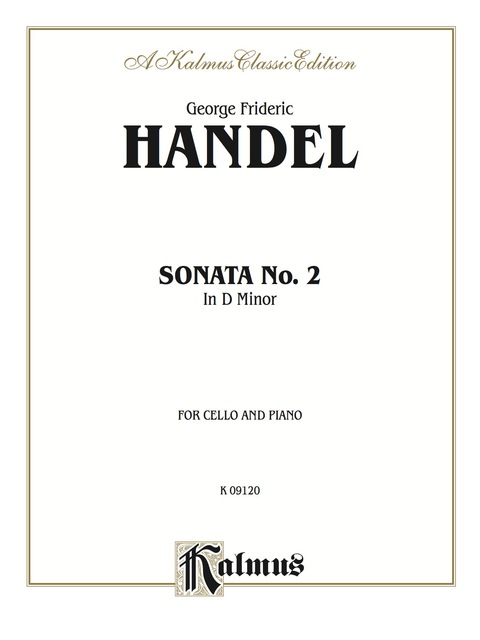 Cover image for book Sonata No. 2 in D Minor: For Cello and Piano