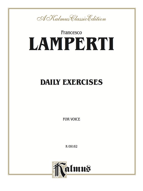 Cover image for book Daily Exercises in Singing: Vocal Method