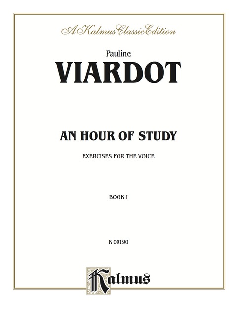 Cover image for book An Hour of Study, Book I: Exercises for the Voice