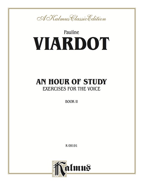 Cover image for book An Hour of Study, Book II: Exercises for the Voice
