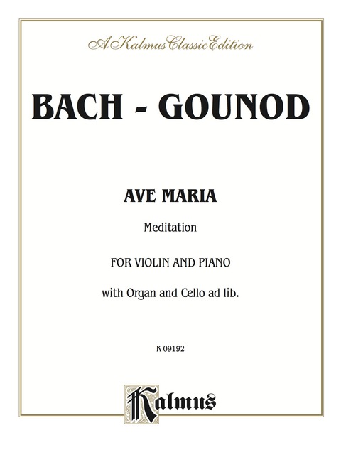 Cover image for book Ave Maria (Meditation): For Violin and Piano
