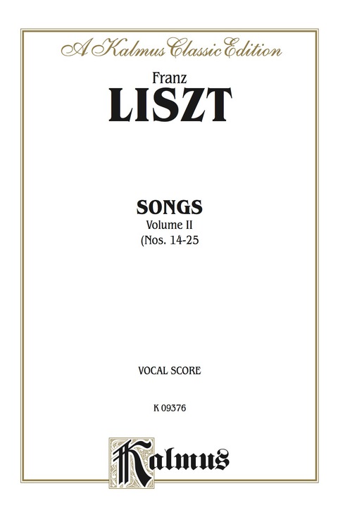 Cover image for book Songs, Volume II (Nos. 14-25): For Voice (Vocal Score)