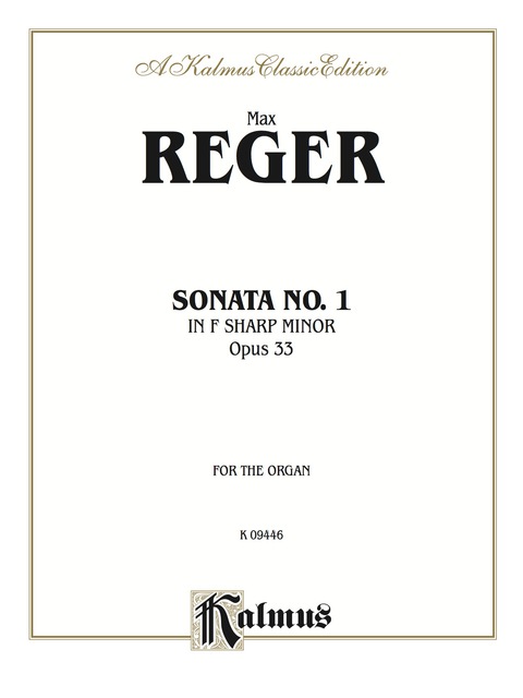 Cover image for book Sonata in F-Sharp Minor, Opus 33: Organ Solo