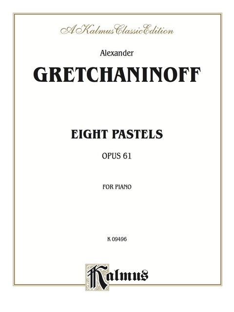 Cover image for book Eight Pastels, Opus 61: For Piano Solo