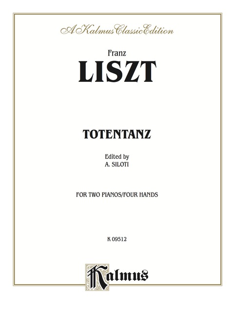 Cover image for book Totentanz (Danse Macabre): Piano Duo/Duet (2 Pianos, 4 Hands)