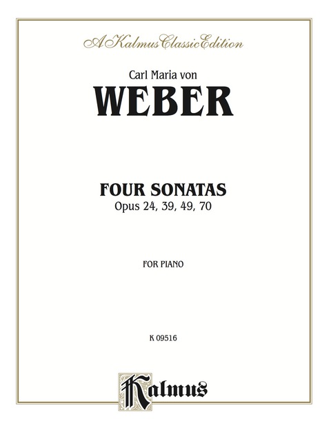 Cover image for book Four Piano Sonatas, Opus 24, 39, 49, 70: For Piano