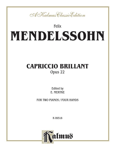 Cover image for book Capriccio Brillante, Opus 22: Piano Duo/Duet (2 Pianos, 4 Hands)