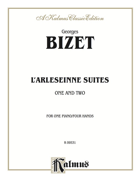 Cover image for book L'Arlesienne, Suites 1 and 2: Piano Duet (1 Piano, 4 Hands)
