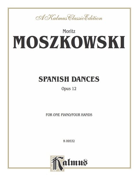 Cover image for book Spanish Dances, Op. 12: Piano Duet (1 Piano, 4 Hands)