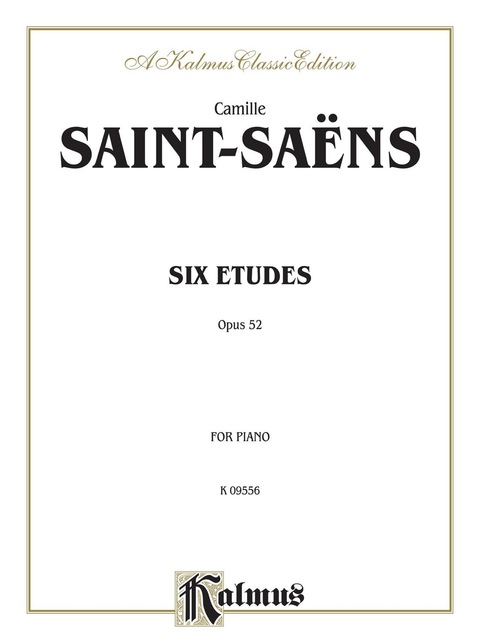 Cover image for book Six Etudes, Opus 52: For Intermediate to Advanced Piano