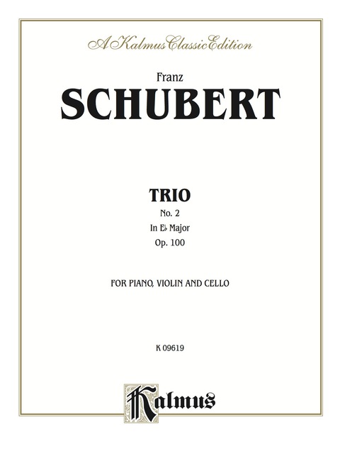 Cover image for book Trio No. 2 in E-flat Major, Opus 100 : For Violin, Viola and Cello