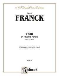 Cover image: Trio in F-Sharp Minor (Opus 1, No. 1): For Violin, Cello and Piano 1st edition 9780769283043