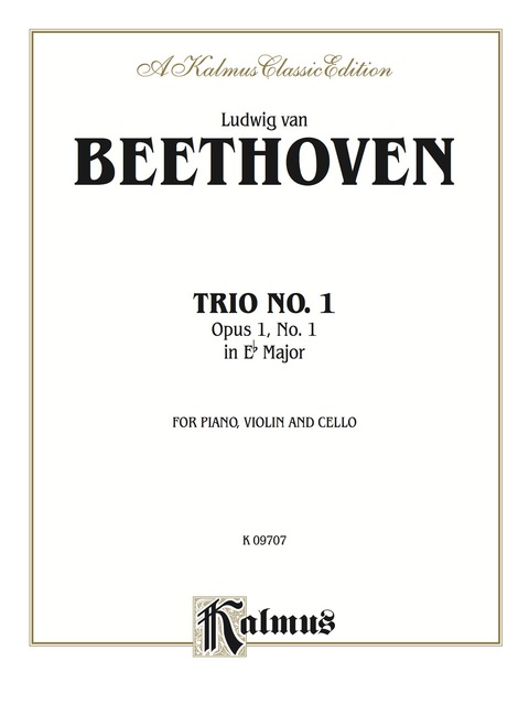 Cover image for book Piano Trio No. 1 in E-flat Major, Opus 1, No. 1: For Piano, Violin and Cello