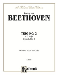 Cover image: Piano Trio No. 2 - Opus 1, No. 2 in G Major: For Piano, Violin and Cello 1st edition 9780757912382