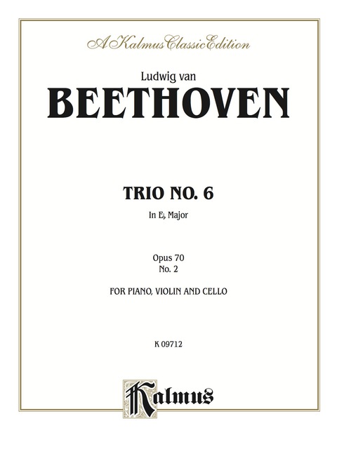 Cover image for book Piano Trio No. 6 - Opus 70, No. 2 in E-flat Major: For Piano, Violin and Cello