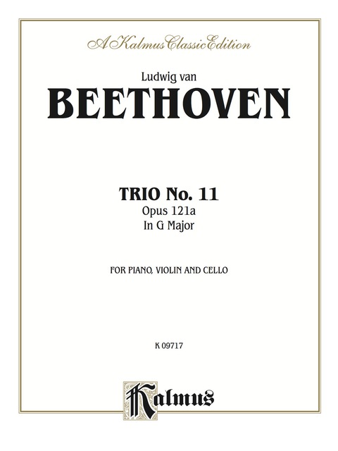 Cover image for book Piano Trio No. 11 Opus 121a in G Major: For Piano, Violin and Cello