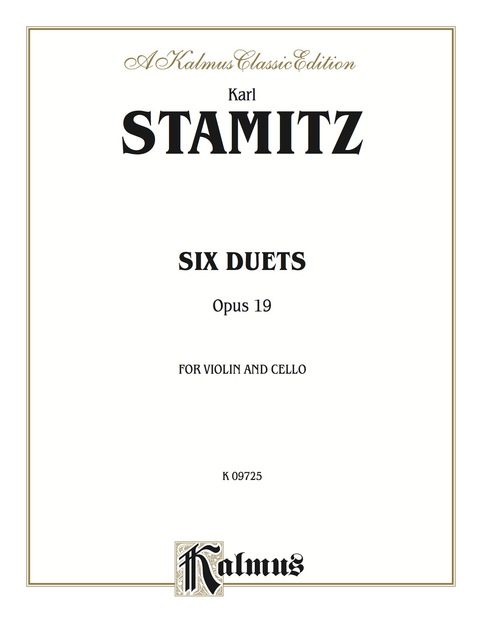 Cover image for book Six Duets, Opus 19: For Violin and Cello