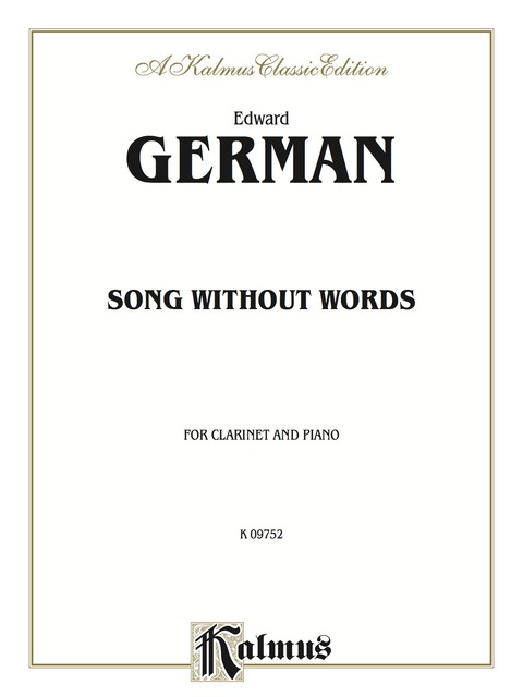 Cover image for book Song Without Words: For B-flat Clarinet Solo