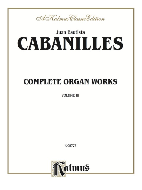 Cover image for book Complete Organ Works, Volume III