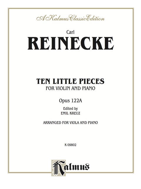 Cover image for book Ten Little Pieces (Petits Morceaux), Opus 122A: For Viola and Piano