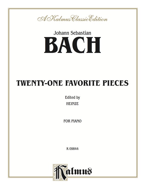 Cover image for book Twenty-one Favorite Pieces: For Intermediate to Advanced Piano