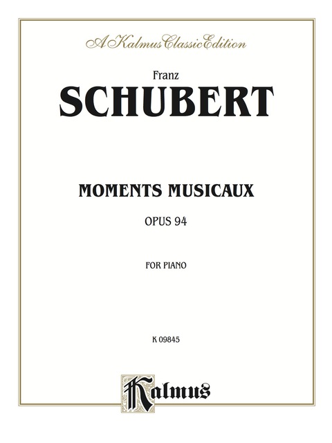 Cover image for book Moments musicaux, Opus 94: For Piano