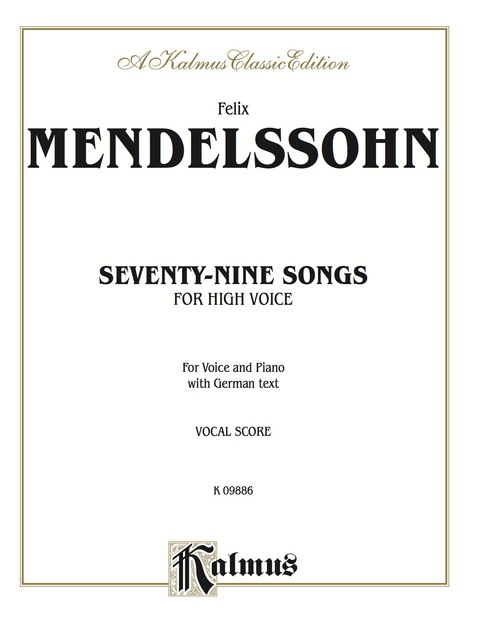 Cover image for book 79 Songs (High Voice with German Text): Vocal Collection