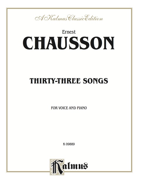 Cover image for book Thirty-Three Songs: Vocal Collection