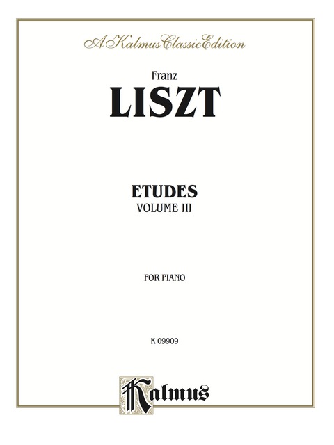 Cover image for book Etudes, Volume III: For Advanced Piano