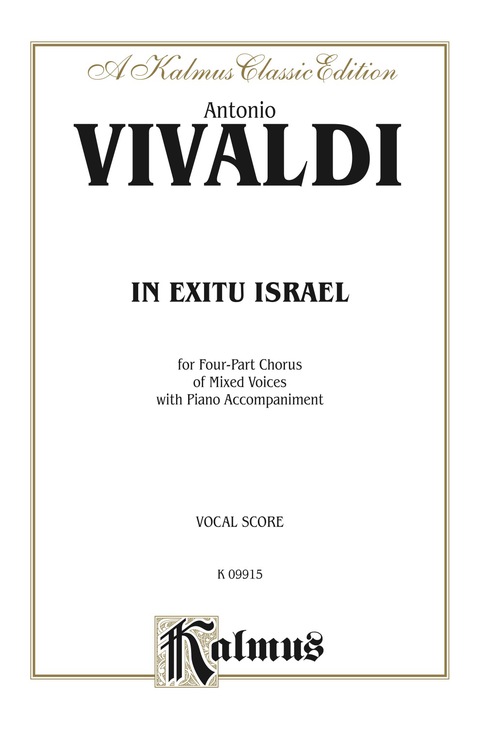 Cover image for book In Exitu Israel: For SATB Chorus/Choir and Piano Accompaniment with English and Latin Text