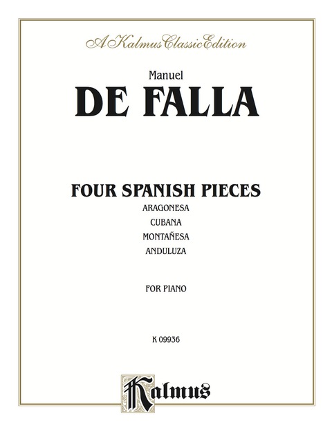 Cover image for book Four Spanish Pieces: Piano Collection