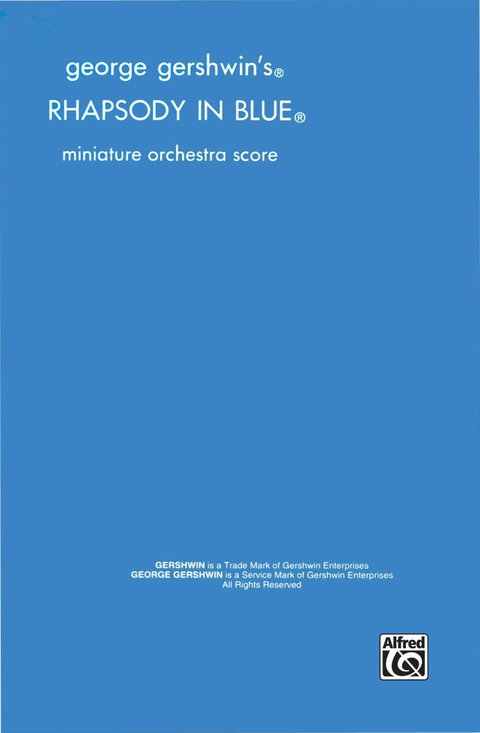 Cover image for book Rhapsody in Blue: Full Orchestra (Miniature Score)