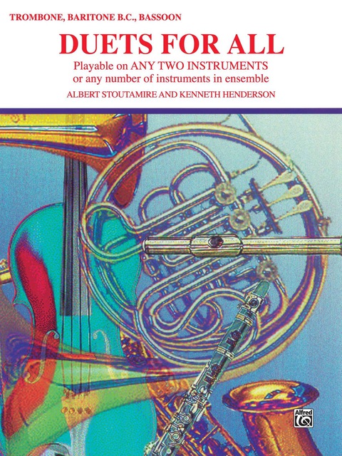 Cover image for book Duets for All: For Trombone, Baritone B.C. or Bassoon