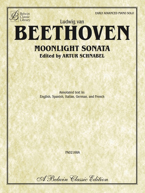Cover image for book Moonlight Sonata (Sonata No. 14 in C-Sharp Minor, Op. 27, No. 2): Early Advanced Piano Solo