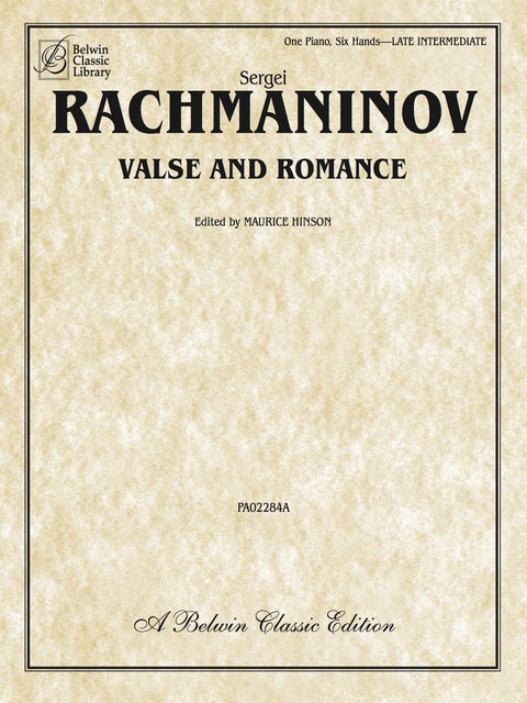 Cover image for book Valse and Romance: Late Intermediate Piano Trio