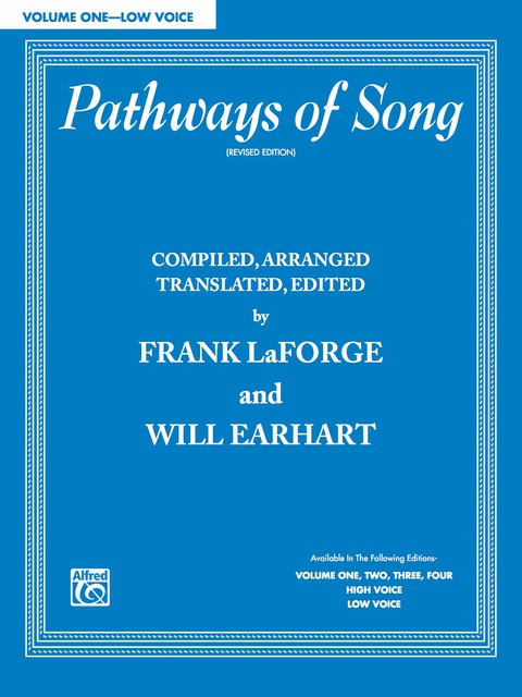 Cover image for book Pathways of Song, Volume 1 (Low Voice)