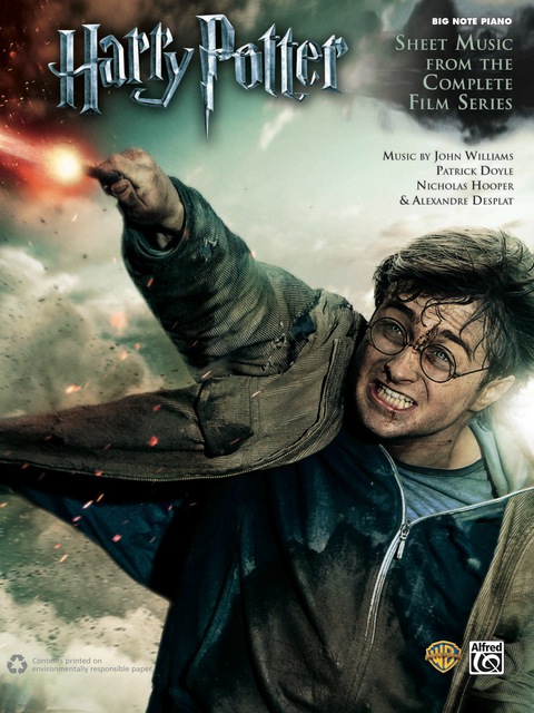 Cover image for book Harry Potter: Sheet Music from the Complete Film Series for Big Note Piano