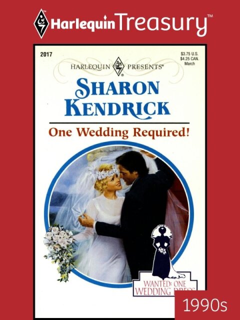 Cover image for book ONE WEDDING REQUIRED!