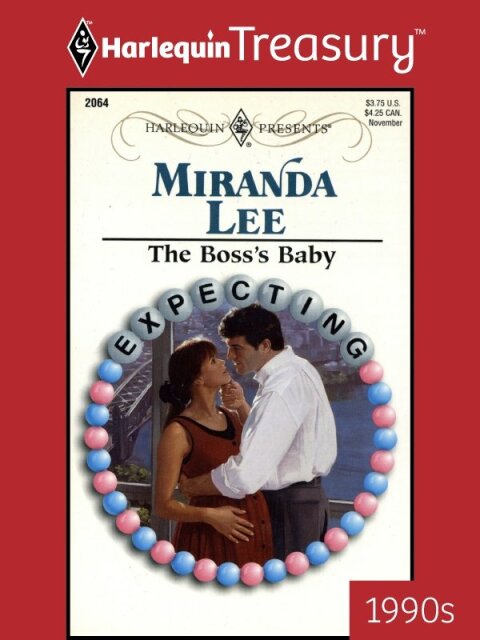 Cover image for book THE BOSS'S BABY