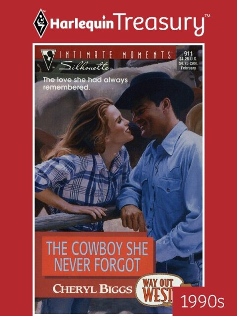 Cover image for book THE COWBOY SHE NEVER FORGOT