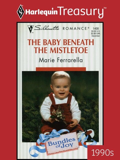 Cover image for book THE BABY BENEATH THE MISTLETOE