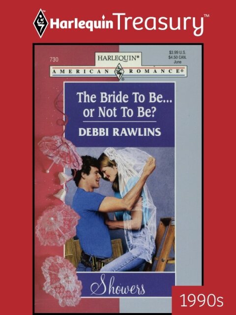 Cover image for book THE BRIDE TO BE... OR NOT TO BE?