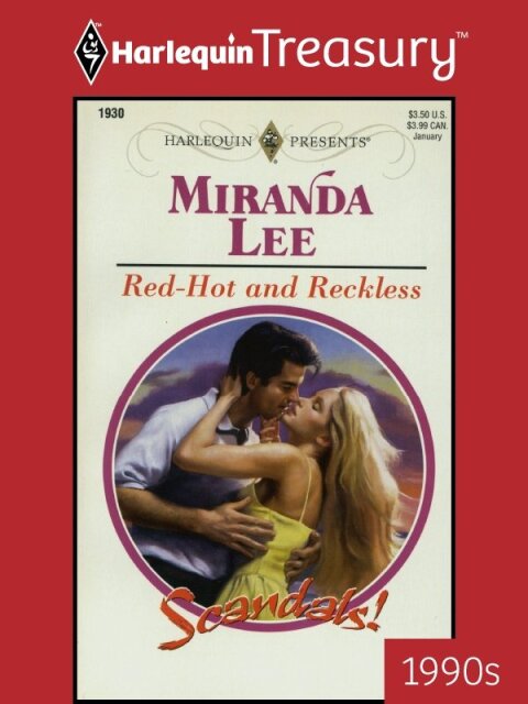 Cover image for book RED-HOT AND RECKLESS