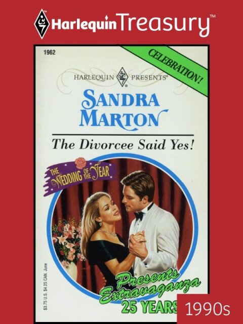 Cover image for book THE DIVORCEE SAID YES!