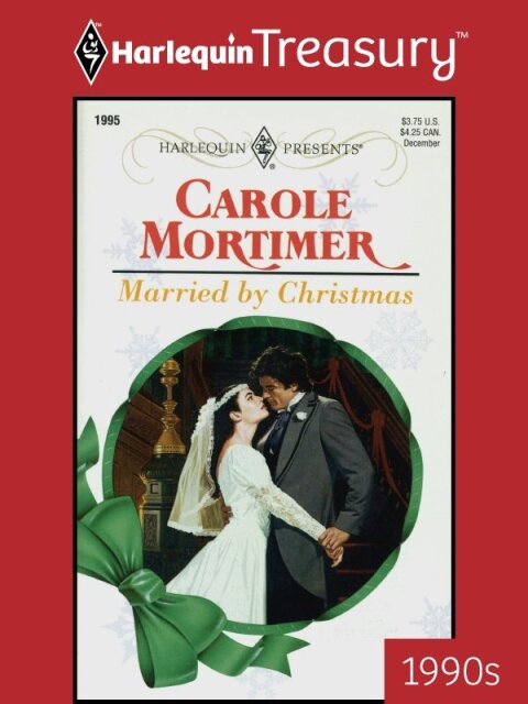 Cover image for book MARRIED BY CHRISTMAS