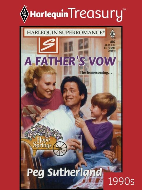 Cover image for book A FATHER'S VOW
