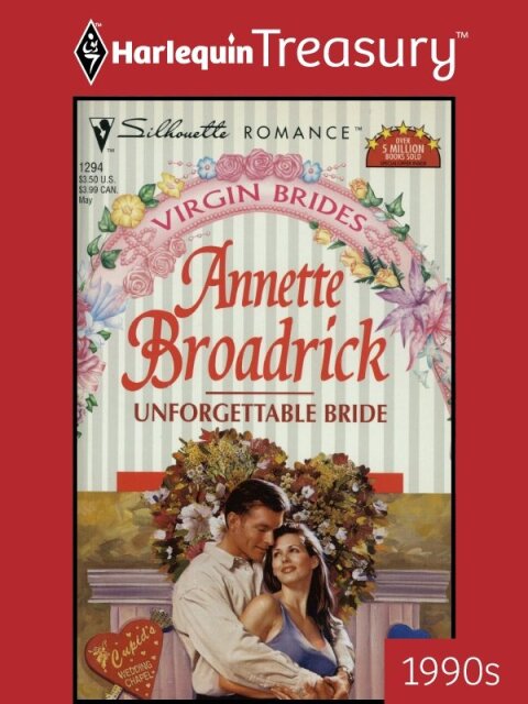Cover image for book UNFORGETTABLE BRIDE