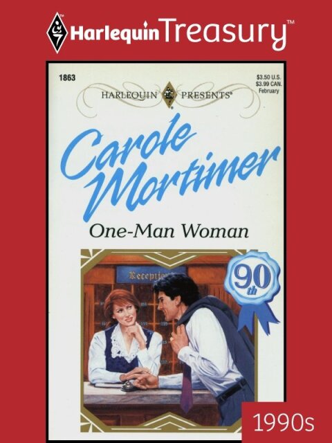 Cover image for book ONE-MAN WOMAN