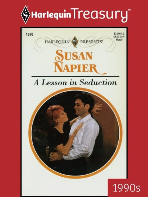Cover image for book A LESSON IN SEDUCTION